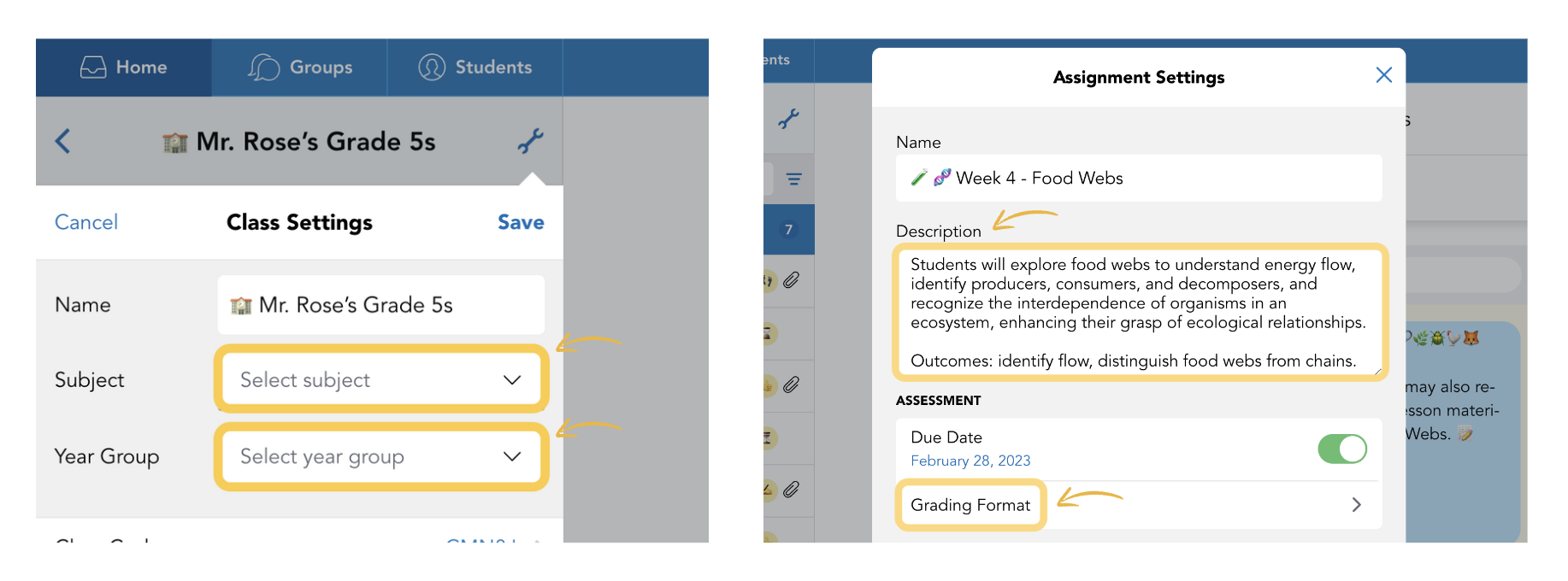 Class-and-Assignment-Fields