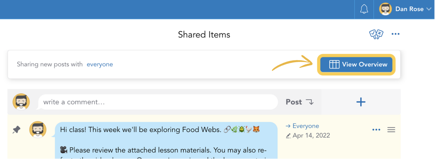 New-Assignment-Overview-Button